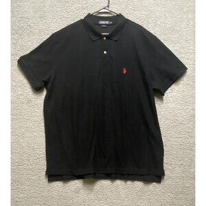US Polo Assn Performance Pique Shirt Mens 3XL  Black